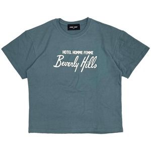 Homme + Femme Men's Hotel Beverly Hills Heavyweight Tee T-Shirt in Teal